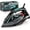 Black-Teal, variant on Utopia Home Steam Iron, Black/Red – Non-Stick Soleplate, Auto-Off, Adjustable Thermostat, Variable Steam, Self-Clean, 1800W, 8ft Cord