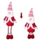 thumbnail image 4 of Xihbxyly Muñeca Navideña Retráctil con Patas Extensibles, Poliéster Suave, Adorno Único para Árbol, Decoración para Fiestas, Versátil Decoración Navideña, Extensión de Patas de 16 X 70 Cm., 4 of 6