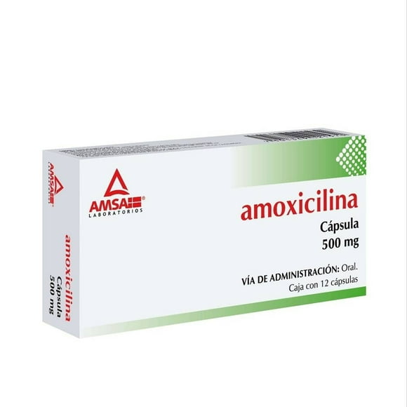 Amoxicilina 500 mg 12 cápsulas