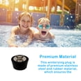 thumbnail image 4 of keepw Winterizing Plug Stainless Steel Multipurpose Swimming Accessories Protective Equipment Pool Stopper O-ring Filter, 4 of 6