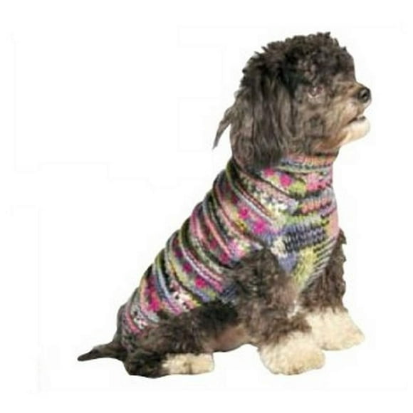Chilly Dog Purple Woodstock Dog Sweater, Small