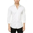 thumbnail image 1 of INC - Camisa elástica con botones para hombre, color blanco, XX-Large, 1 of 2