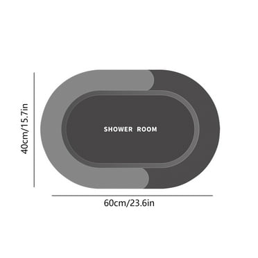 DPITYSERENSIO Bathroom Rug Super Absorbent Quick Dry Non Slip Backing Washable Bathroom Floor Mats Shower Rug for In Front of Bathtub Shower Room Christmas Decor