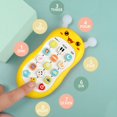 thumbnail image 2 of Baby Dinosaur Cell Phone Toy Removable Soft Teether Case, Lights, Music & Adjustable Volume Kids Play & Learn Phone Infant Toddler, Preschool Christmas Birthday Gift Girl Boy 0-6, 6-18 Months (Green), 2 of 8
