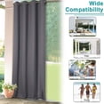 thumbnail image 4 of Cortinas Opacas, 2 Piezas Cortinas Blackout con Aislamiento Térmico para Estar/Recámara Ventana, con Ojales en la Parte Superior, Impermeable, Reducción Ruido (132 x 270cm), 4 of 9
