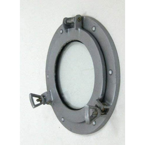 9inch Aluminum Porthole Mirror W/ Polished Finish - Nautical Ship Decor