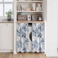 thumbnail image 6 of Watercolor Forest Blue Tier Curtains 54 Inch Length, Abstract Art Modern Trees Cafe Short Curtains for Bathroom Over Sink, Small Kitchen Curtain Light Filtering Tiered Drapes 2 Panels 27.5"Wx54"L, 6 of 8