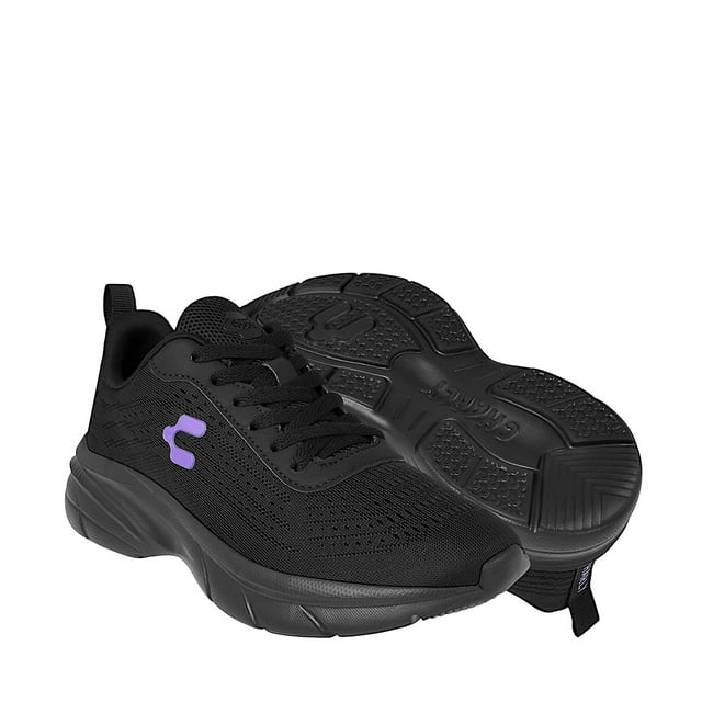 TENIS CHARLY MUJER 1043276004 TEXTIL NEGRO