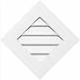 thumbnail image 3 of Ekena Millwork GVPDI42X4201SN Support de Surface Diamant PVC Évent Gable, Blanc Imprimé d'Usine, 3 of 4