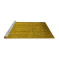 thumbnail image 2 of Ahgly Company Machine Washable Indoor Square Oriental Yellow Traditional Area Rugs, 6' Square, 2 of 4