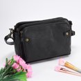 thumbnail image 1 of Bolso bandolera para mujer Bolso retro de moda Bolsos de hombro de viaje (Negro), 1 of 7