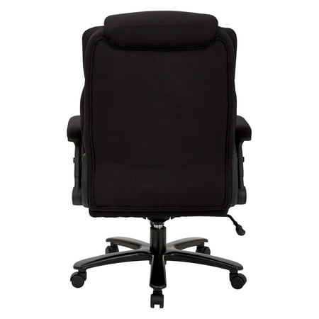 Pro-line II - Big and Tall 5-Pointed Star Bonded Leather Executive Chair - Black