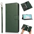 thumbnail image 1 of Allytech for Samsung A51 5G Case, Galaxy A51 5G Wallet Case 2 in 1 Detachable PU Leather Ptotective Magnet Clasp Kicktsand Case with Wrist Strap for Samsung Galaxy A51 5G(Non 4G Version), Green, 1 of 2