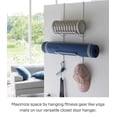 thumbnail image 2 of Yamazaki Home Over-the-Door Fitness Equipment Hanger, White, Steel, Supports 5.5 pounds, Over-the-Door, 2 of 7