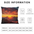 thumbnail image 5 of Orinice Sunset Mountain Person Graphic Decorative Cushion Throw Pillow Cover for Home Living Room Sofa Bed, Zipper Closure Printed on Both Sides, 1PC 22x22in, 5 of 5