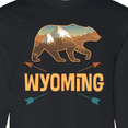 thumbnail image 4 of Inktastic Wyoming Vacation Bear Silhouette Long Sleeve T-Shirt, 4 of 5