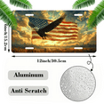 thumbnail image 2 of 1 Pcs 2D Flat License Plate Covers & Frames, American Eagle Flying For Decorative Front, Waterproof For Decoration Aluminum License Plate Covers & Frames Cover For Men Women, 12" X 6", 2 of 7