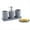 Gray(5PCS), variant on 5 Piece Bathroom Accessory Set With Soap Dispenser Pump, Toothbrush, Tumbler And Soap Dish