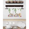 thumbnail image 3 of Happy Easter Kitchen Dish Towels for Drying Dishes Set of 3, Cutte Rabbits Eggs Floral Plants Watercolor Waffle Weave Microfiber Hand Tea Bathroom Towels Quick Dry & Absorbent Towel 15.7x23.6, 3 of 7