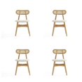 thumbnail image 3 of Manhattan Comfort Colbert 18.11" Wood Dining Chair in Natural/Oatmeal (Set of 4), 3 of 11