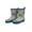 MultiColor, variant on for Kids FOX-600-18-12 Childrens Rainbow Rain Boot - Size 12, Kids