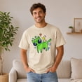 thumbnail image 3 of Unisex Classic Fit Graphic T-Shirt with Cute Green Alien Cat Print, 3 of 9
