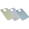 thumbnail image 1 of Lot de 3 Bavoirs pour Adultes en Éponge avec Fermeture Velcro, 1 of 1