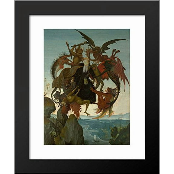 The Torment of Saint Anthony 20x24 Framed Art Print by Michelangelo