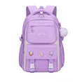 thumbnail image 4 of KAMUGO Girls Backpack Set 2Pcs,Bookbag and Shoulder Bag for Kids,Waterproof Casual Daypack with Lunch Bag(Purple), 4 of 9