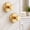 Gold, variant on Vacuum Suction Cup Hooks for Shower Glass, No Drill Towel Hooks for Bathrooms, Bath Robe Coat Loofah Wreath Holder, 2 Pack, Chrome