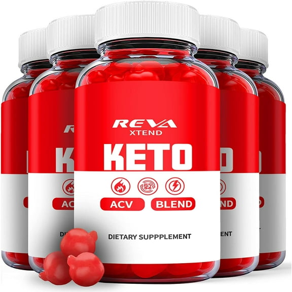(5 Pack) Reva Xtend Keto ACV Gummies - Supplement for Weight Loss - Energy & Focus Boosting Dietary Supplements for Weight Management & Metabolism - Fat Burn - 300 Gummies