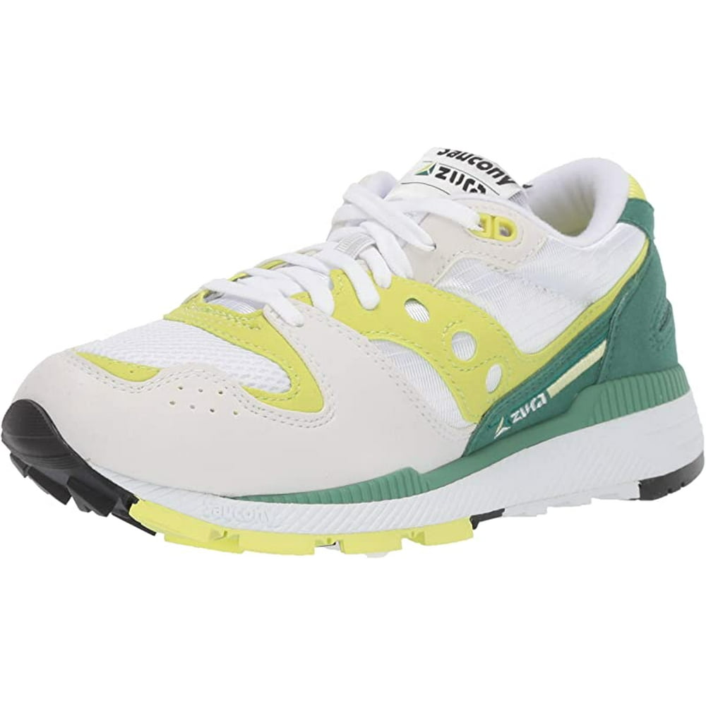 lime green track shoes