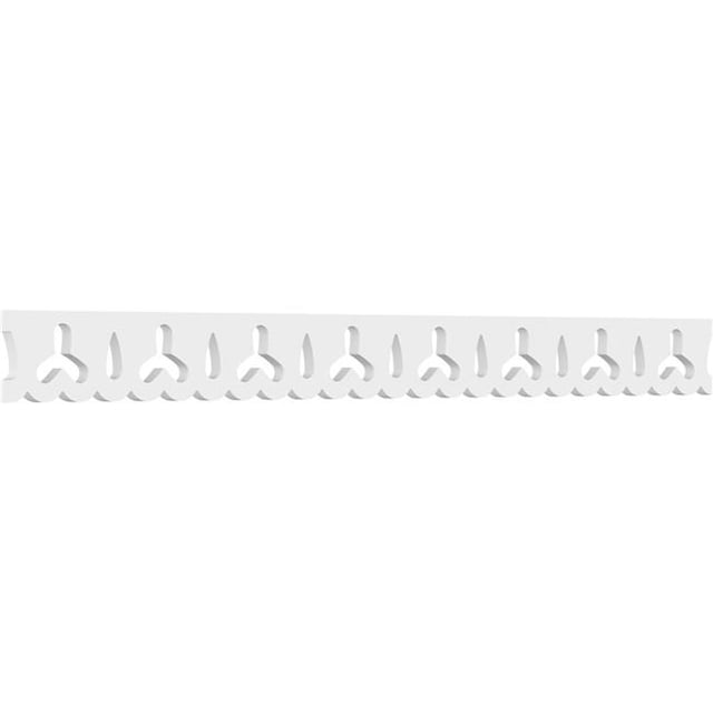 Ekena Millwork RUNP04X0625X48HOL 4 x 48 in. Pitch 0.62 in. Holland Architectural Grade PVC Running Trim