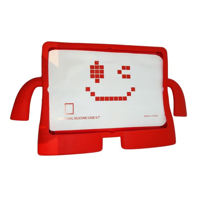 Funda universal de silicona para tablet de 9,7 pulgadas, color rojo