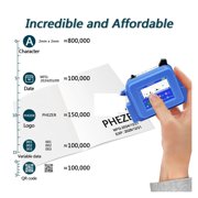 PC13plus 12.7mm Mini Printer Portable Printer QR Bar Batch Code Date Number Logo Expiry Handheld Inkjet Printer Label