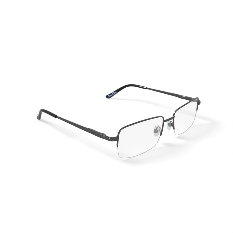 Wrangler Men's W128 Rectangular Prescription Eyeglasses with Case