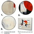thumbnail image 3 of Designart "Reduced Red Suprematism VI" Abstract Suprematism Floater Framed Wall Art Living Room, 3 of 7