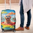 thumbnail image 4 of Hello Summer Goldendoodle Pool Day on Watermelon Float Travel Luggage Cover Doodle Dog Lover Gifts Idea Suitcase Dust Protective Decor - 13008, 4 of 5