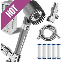Ion Drops Shower Head, 2025 NEW Iondrops Filtered Showerhead, Filtered Shower with Handheld, Djustable Settings with Hose