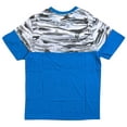 thumbnail image 3 of Ecko Unltd Men's V-Neck T-Shirt Camo Stitched Colorblock Panels Short Sleeve Tee (Large, Atomic Blue), 3 of 3