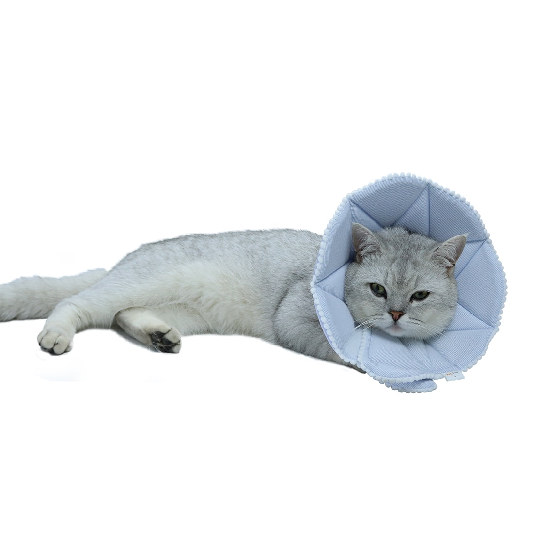 MICOOYO Adjustable Cat Recovery Collar Soft Kitten Neck Cone Collar After Surgery Wound Healing Elizabethan Collar for Cats Puppy and Small Dogs 