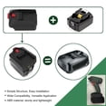 thumbnail image 4 of Adaptador de Batería, Herramienta Eléctrica Adaptador de Batería Diseño Compacto Fácil Instalación para Batería de Iones Pba Li, 4 of 7