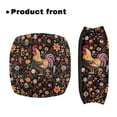 thumbnail image 2 of COEQINE Rooster Rollator Walker Seat and Backrest Rollbar Covers Set Flower Soft Rollator Seat Padded Cover Medical Rollator Seat Cushion Back Bar Cover Set for Men, 2 of 7