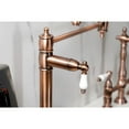 thumbnail image 4 of Kingston Brass KS370PLAC Restoration Deck Mount Pot Filler Faucet, Antique Copper, 4 of 8