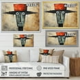 thumbnail image 4 of Designart "El Hombre Coral Beige Art from Mexico III" Mexican Art Floater Framed Wall Decor, 4 of 7