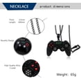 thumbnail image 2 of Fun Crystal Game Controller Pendant Necklace for Men - Punk Hip Hop Style Friendship Necklace  -  Unique Christmas Birthday Gifts for Son Grandson, 2 of 7