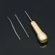thumbnail image 4 of Kit de costura manual de punzón de coser de cuero de lona de 4 piezas con mango de cobre para repara Abanopi Punzón de coser, 4 of 6