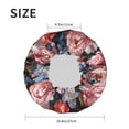thumbnail image 4 of KLL Rose Flowers Pattern Shower Cap & Bath Cap for Women,Reversible Oversized Waterproof Shower Caps for all Hair Lengths,Elastic Reusable Bathing Hair Cap, 4 of 6