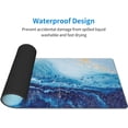 thumbnail image 5 of Mouse Pads Navy Blue Gold Modern Abstract Marble Large Mouse Pad, Gaming Mousepad, Keyboard and Mouse Pad with Stitched Edges,PC Desk Mat for Game,Work,Office(31.5"*11.8"), 5 of 6