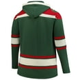 thumbnail image 3 of Men's '47 Green Minnesota Wild  Big & Tall Superior Lacer Fleece Pullover Hoodie, 3 of 3